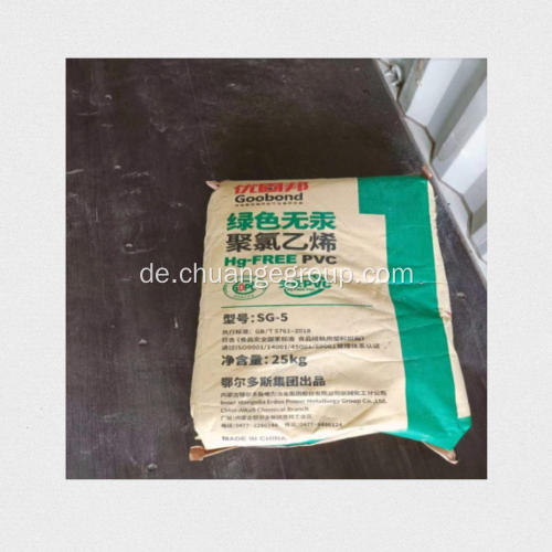 ERDOS PVC -Harz -Polyvinylchloridharz SG5 K68